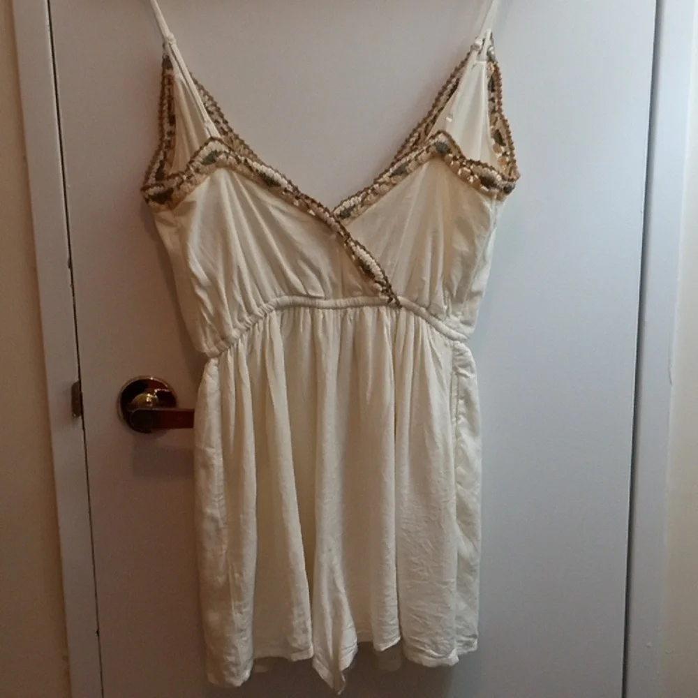 American Eagle Cream Linen Blend Skort Size S - Picture 6 of 6